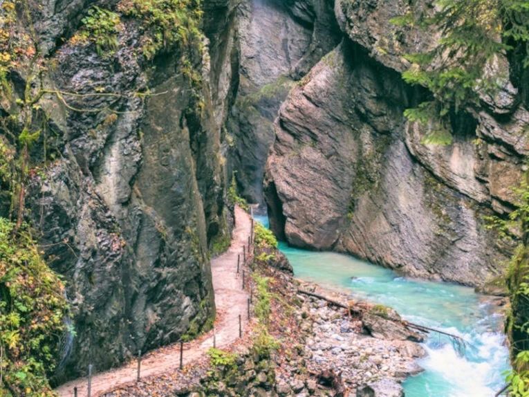 Partnachklamm bei Garmisch-Partenkirchen.